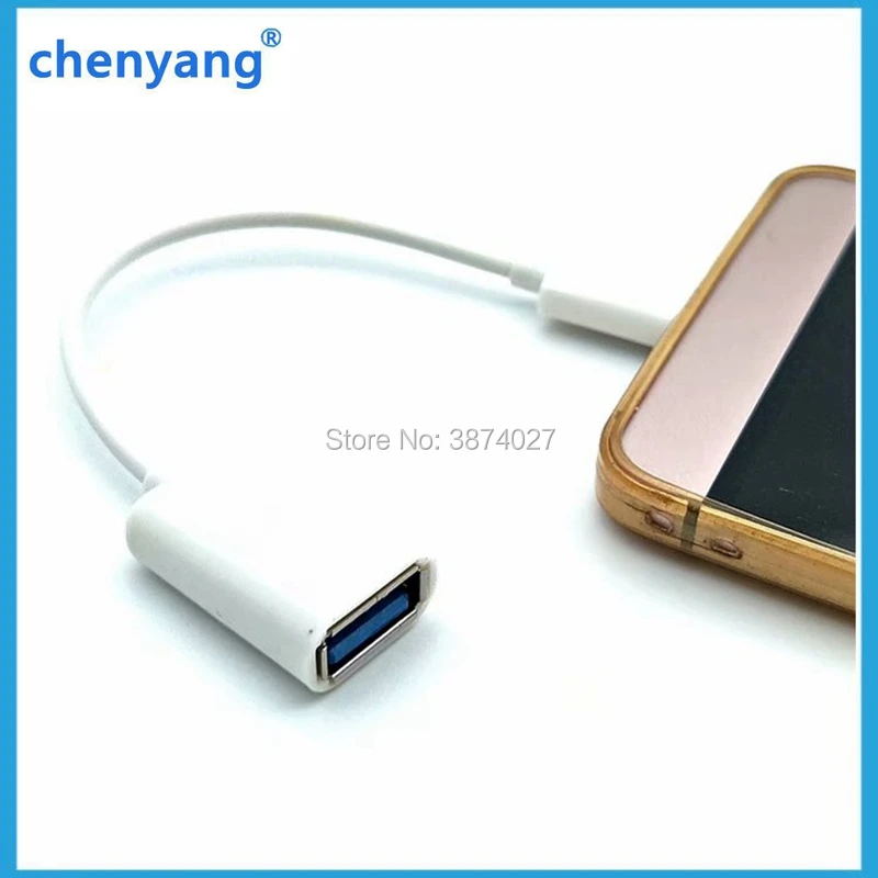 

CT2 Type-C OTG Adapter to USB2.0 Data Cable 10 cm for MacBook Extended U Disk Mouse -White