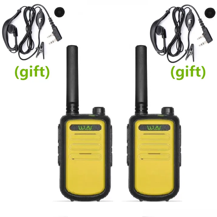 2 шт. оригинальная рация WLN KD C10 Talkie Uhf 400 470 МГц 16 каналов Mini двухсторонняя