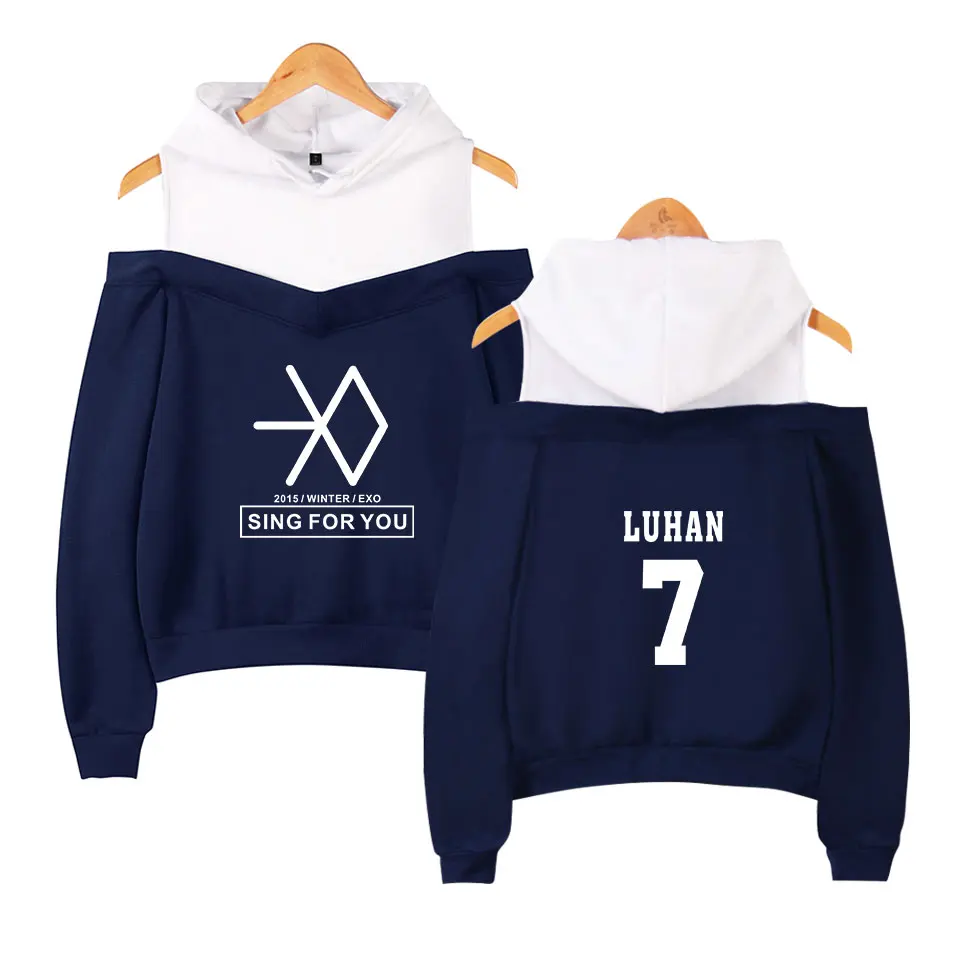 2019 Kpop EXO LU HAN SE HUN KAI толстовки с принтом овердоз женские модные Harajuku повседневные