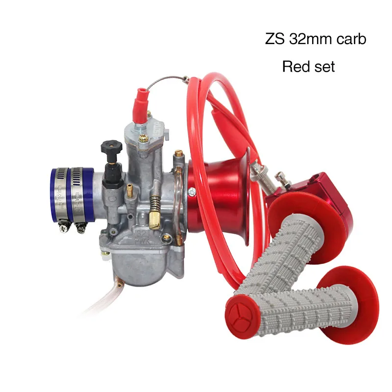 ZSDTRP модифицированный мотоцикл PWK карбюратор 21 24 26 28 30 32 34 мм с дроссельной заслонки ручки воздушный фильтр чашка для скутера ATV - Цвет: 32mm set