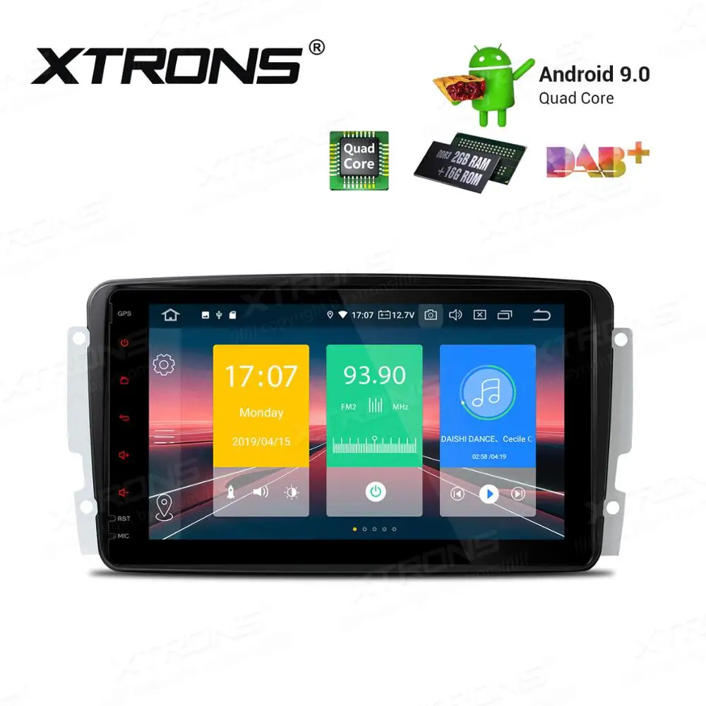 XTRONS Android 9 0 автомобильный стерео плеер для Mercedes Benz W168 W203 W209 C209 W463 Viano Vito Plug &amp Play