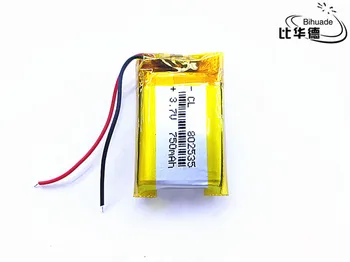 

10pcs BIHUADE 3.7V,750mAH,802535 Polymer lithium ion / Li-ion battery for TOY,POWER BANK,GPS,mp3,mp4,cell phone,speaker
