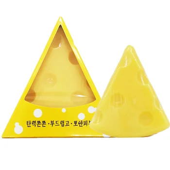 

90G Mini Remove Mites Acne Cheese Facial Soap with Foaming Net Skin Cleansing Soap Keep Skin Supple Improve Enlarged Pores