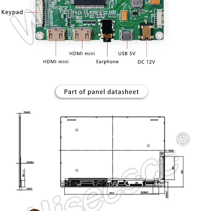 10,1 дюймов 2560*1600 lcd-дисплей для ноутбука LTL101DL03-T01 3 K экран с 2 hdmi mini 45pin EDP драйвер платы для pad и планшета