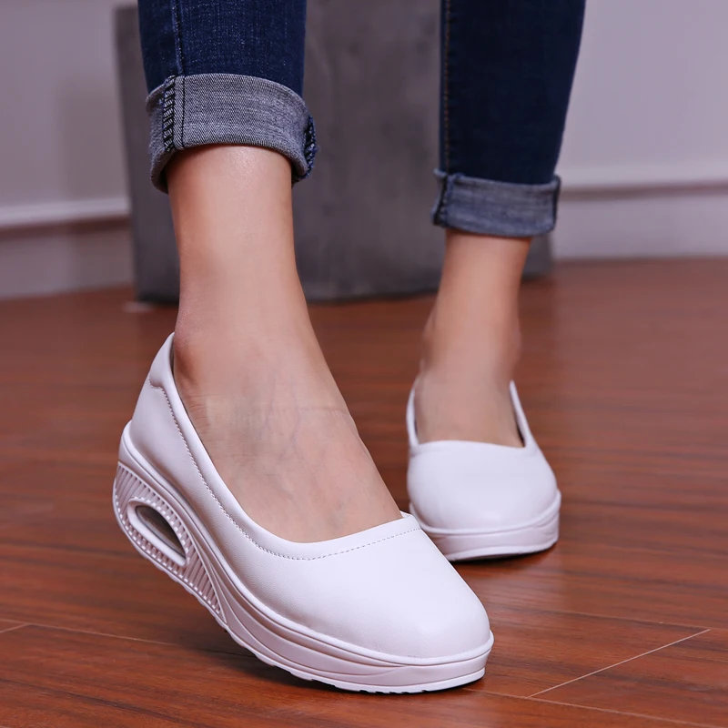 Г. Обувь медсестры летняя Больничная аптека медицинская рабочая обувь садовая пляжная воздушная подушка мягкая подошва хирургические сандалии обувь - Цвет: White
