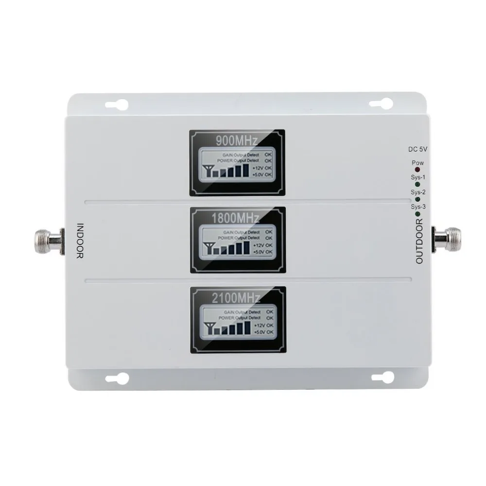 

GSM 900MHZ 1800MHZ 2100MHZ External Outdoor Repeater Signal Amplifier Portable Size Mobile Phone Signal Amplifier