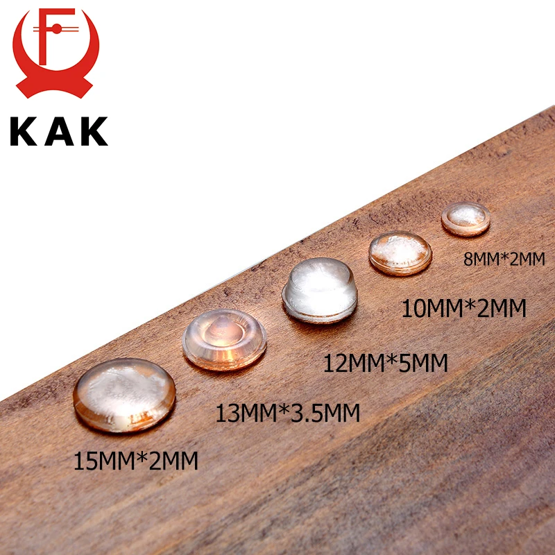 KAK 30-80 قطعة الذاتي لاصق سيليكون منصات الأثاث مجلس الوزراء مصدات المطاط المثبط عازلة وسادة واقية أثاث