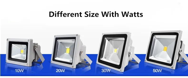 Brightness Waterproof  IP65 10W 20W 30W 50W 100W LED Flood light Outdoor Spot Lights Outdoor LED Work Emergency light (10)