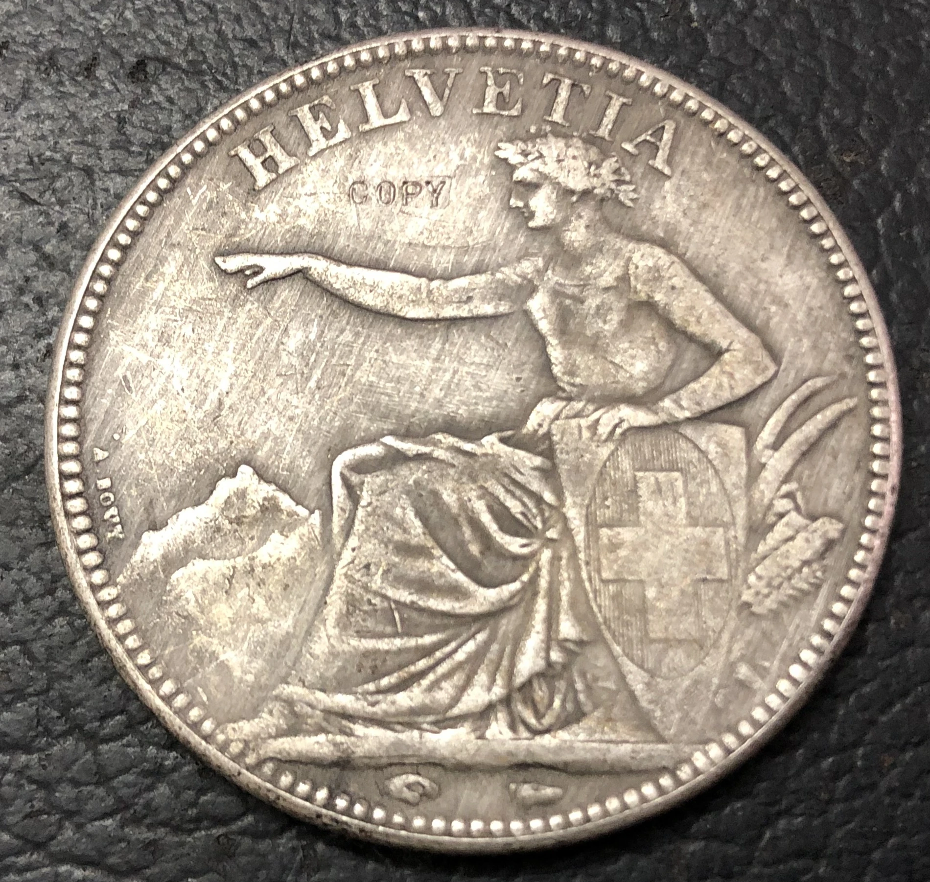 1850 г. Швейцария 5 Франкен Посеребренная копия монеты|silver one ounce coins|silver wedge dress shoessilver