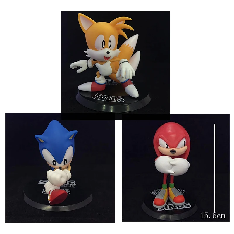 Sonic the Hedgehog 4'' Toy COLLECTIBLE FIGURE Series 1 TAILS SONIC Knuckles 