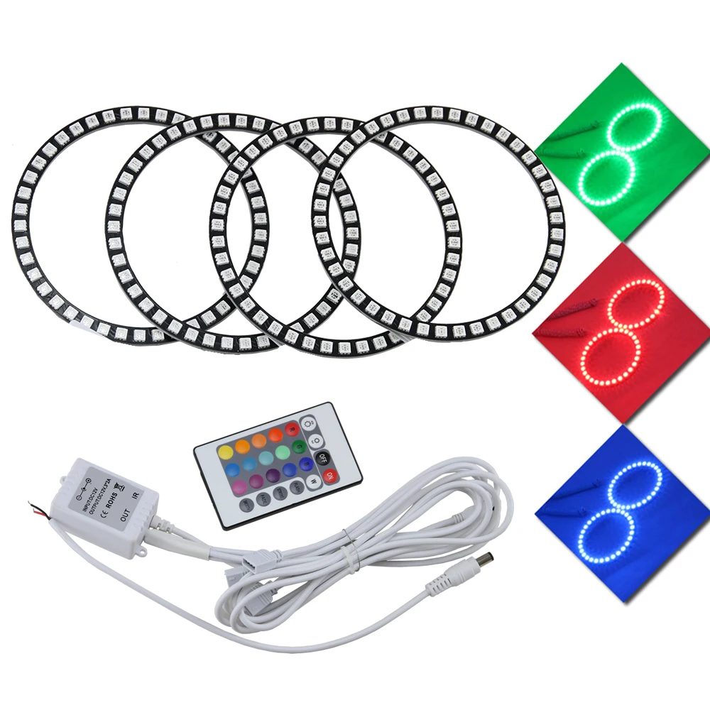 E30 E32 E34 led halo ring kits-2