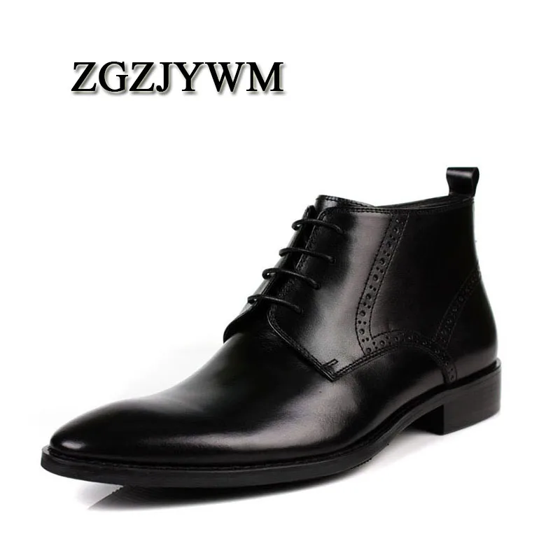 waterproof leather dress boots