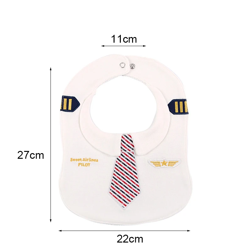 Детские нагрудники из хлопка водонепроницаемый мультфильм форма пилота шаблон слюнявчик полотенце для мальчиков девочек младенцев нагрудник для кормления CL5248
