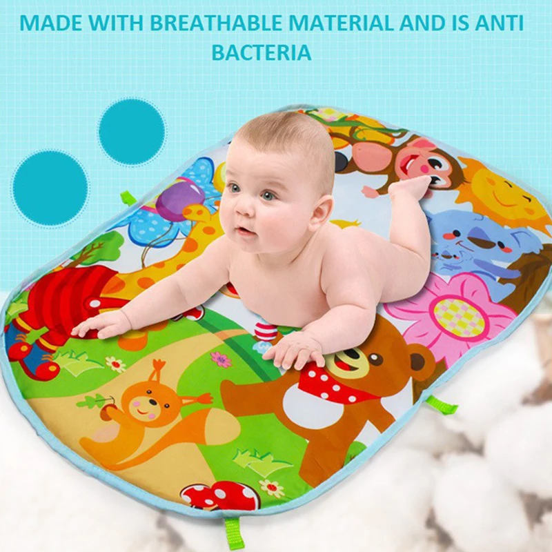  Colourful Baby Play Mat Rug Toys Kid Crawling Music Play Game Developing Mat with Piano Keyboard In