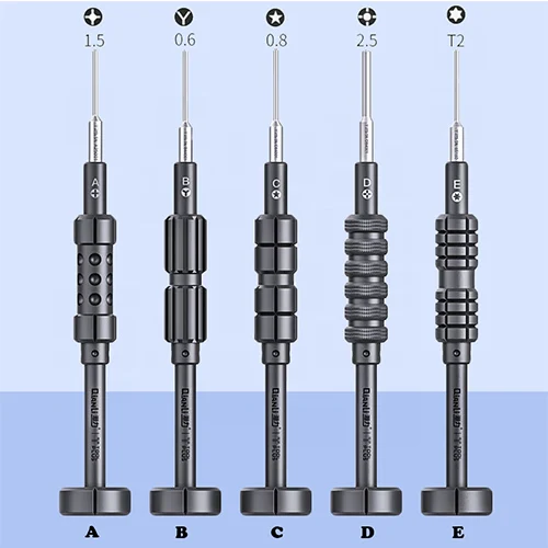 Высокоточная 3D отвертка алюминиевая ручка Philips Pentalibe отвертка предотвращает скольжение для iPhone инструмент для ремонта мобильного телефона - Цвет: Full set