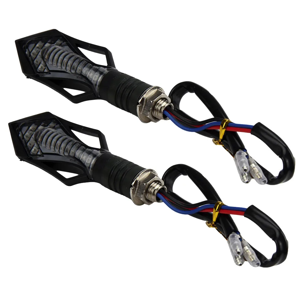

2019 NEW Motorcycle Turn Signals Universal Motorcycle Turn Signal Indicators Light Amber Blue Lamp Motorcycle Accessories LED