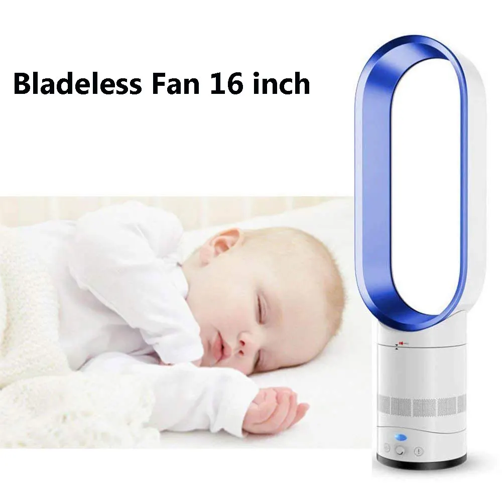 Bladeless Fan 16 Inches Super Quiet Desk Air Cooler Floor Standing