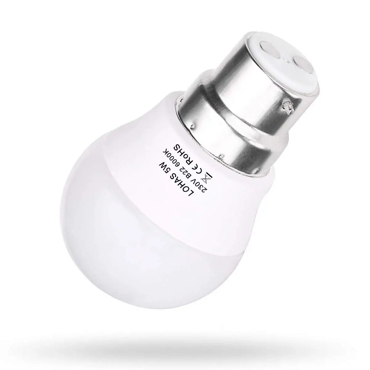 Светодиодный светильник 5 Вт G45 дневной белый 6000K 400lm B22 байонетная Базовая лампа 35 Вт лампа накаливания эквивалент, [Класс энергопотребления A+] 10 Упаковка