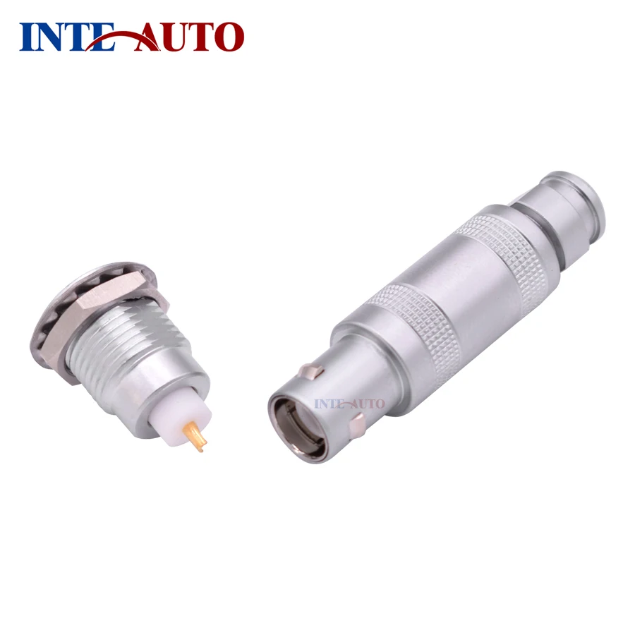 

compatible S series coaxial one pin 0S series M9 connector,Metal push pull self-locking plug socket, FFA.0S.250 ERA.0S.250