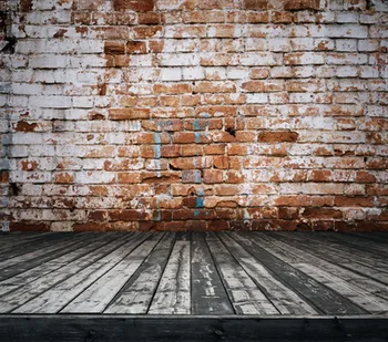 

HUAYI brick paper Backdrop photography backdrops wood floor Backdrop Newborn props Photography Backgrounds paper kp-323