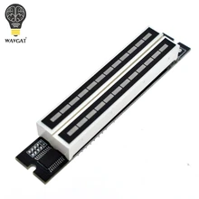 WAVGAT мини двойной 12 уровень индикатор VU метр стерео усилитель доска Регулируемая скорость света доска с режимом AGC Diy наборы