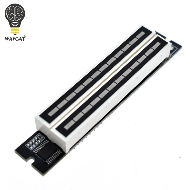 

WAVGAT Mini Dual 12 Level indicator VU Meter Stereo Amplifier Board Adjustable light Speed Board With AGC Mode Diy KITS