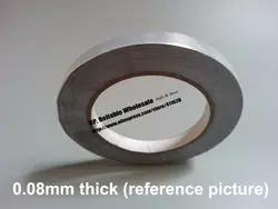 25 мм одна сторона Проводящий EMI Экранирование Алюминий Фольга Sticky Клейкие ленты для Мониторы, телефон, КПК