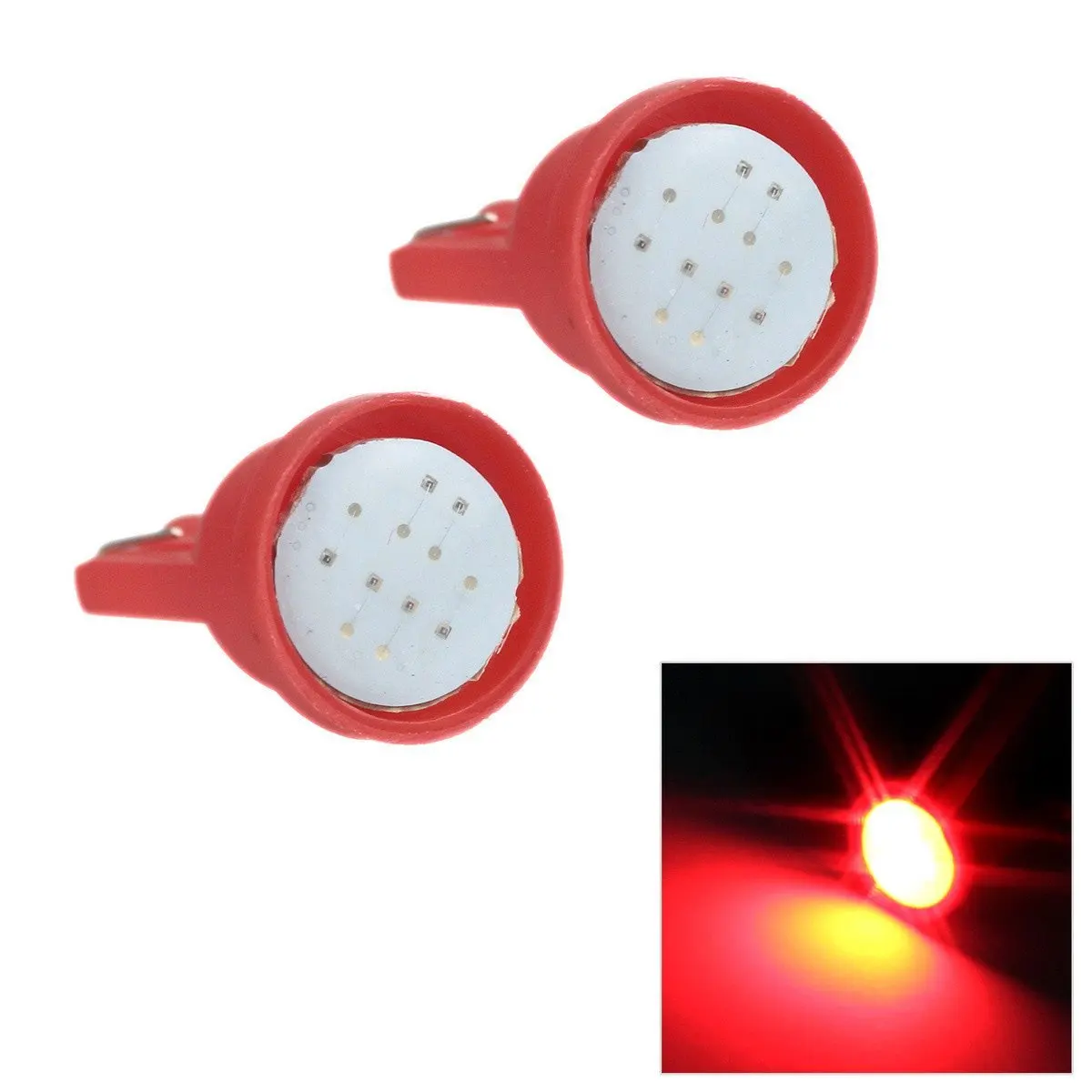 

4pcs T10 Auto White 1 5050 SMD LED COB W5W Wedge Side Light Bulb Lamp