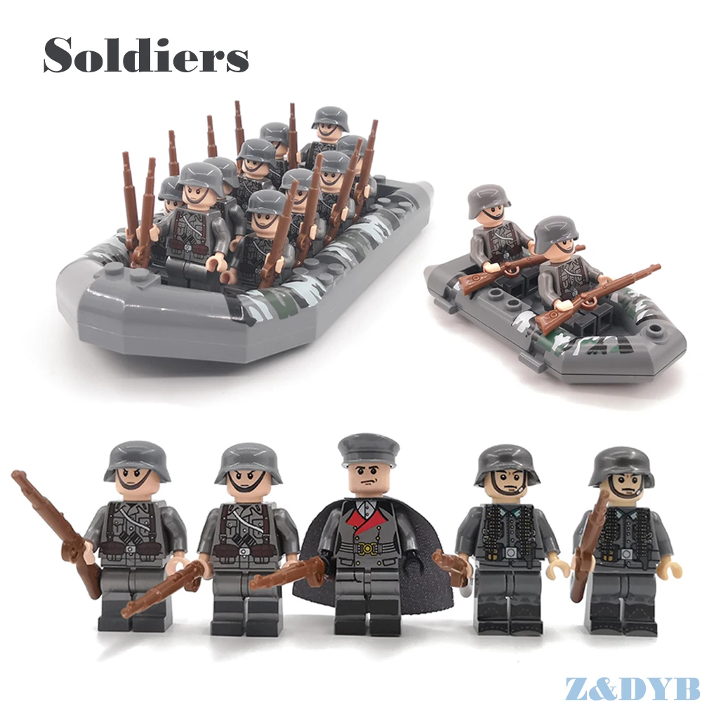 

Military Sets WW2 Soldiers Army Accessories USA Weapons Guns Figures Soviet Model Building block brick Legoed Children Gift Toy