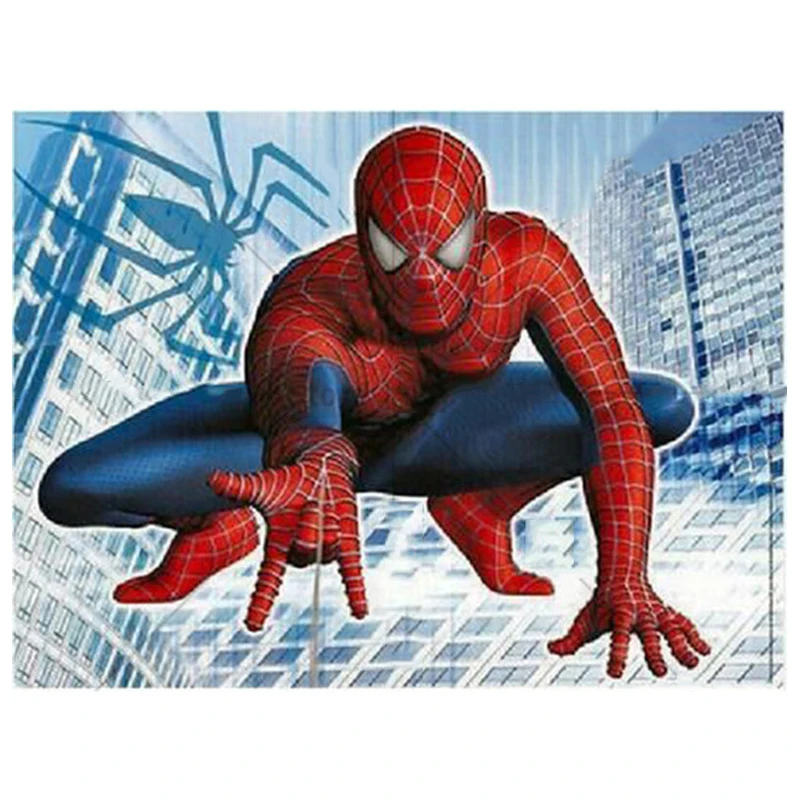 

5D Diy Diamond Painting Super Spiderman Diamond Embroidery Paintings By Number Needlework Diamond Mosaic Craft WallSticke
