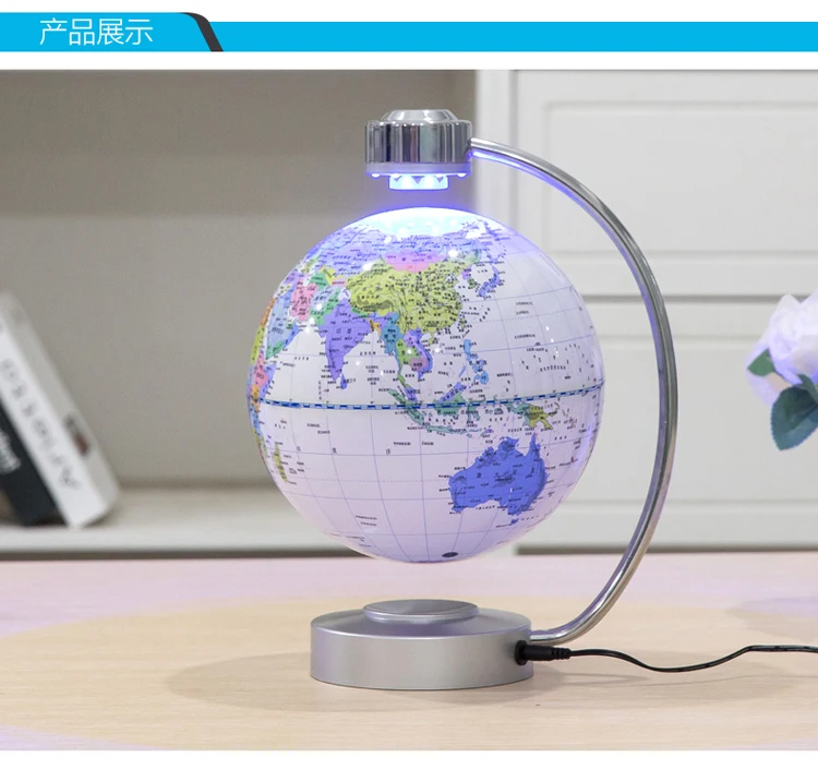 Магнитная левитация Плавающий глобус анти Гравитация карта мира Suspending Глобус со светом украшения для дома и офиса подарки