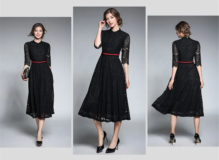 WOMEN LACE DRESS_