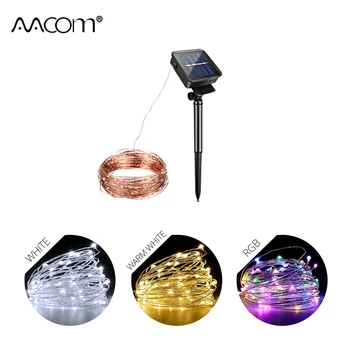 

RGB LED Solar Lamps 10M 20M 100/200 LEDs Christmas Fairy String Light IP65 Waterproof Outdoor Xmas Garlands Garden Lights