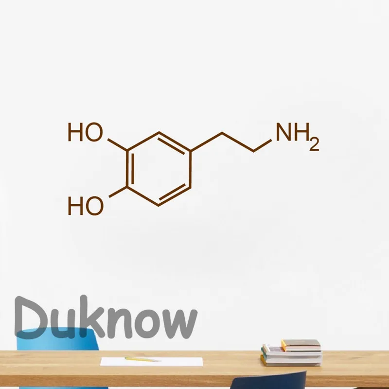 Dopamine Molecule Wall Decal Study room  Decor