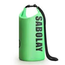 Водонепроницаемая пляжная сумка для подводного плавания 10л желтый, зеленый, синий, черный непромокаемый рюкзак 0,35 кг