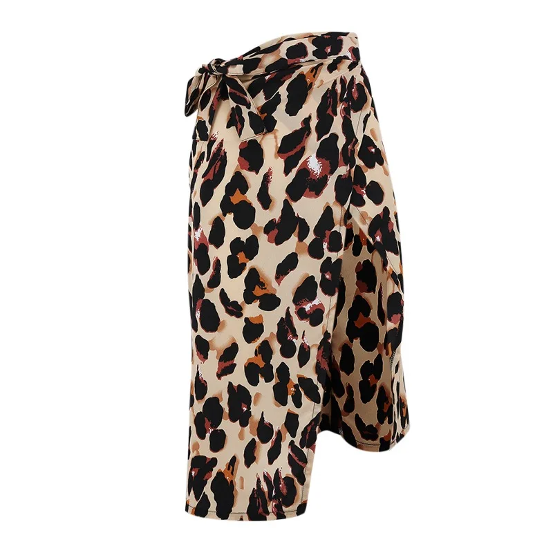 Newest Women Chiffon Leopard Print Maxi Skirt Ladies High Waisted Summer Long Skirts Fashion Leopard skirts womens