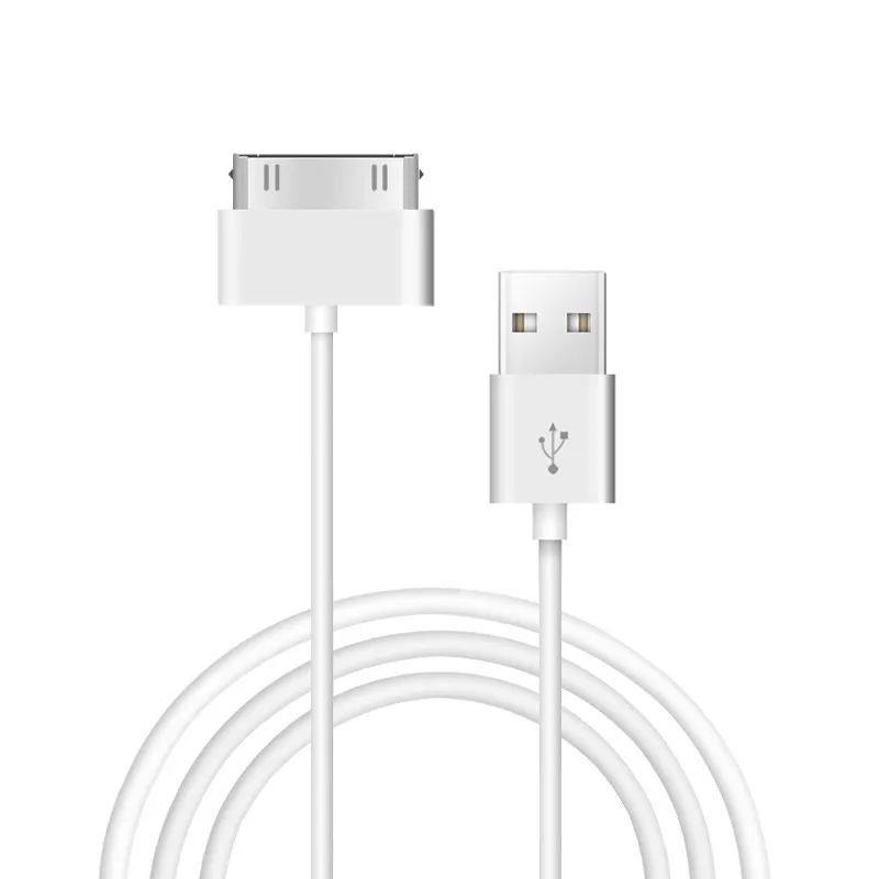 

30 Pin USB Data Charger Cable For iPhone 4 4s iPod Nano iPad 1 2 3 iPhone 30 Pin Cable USB 1m Charging Cable Chargeur Phone