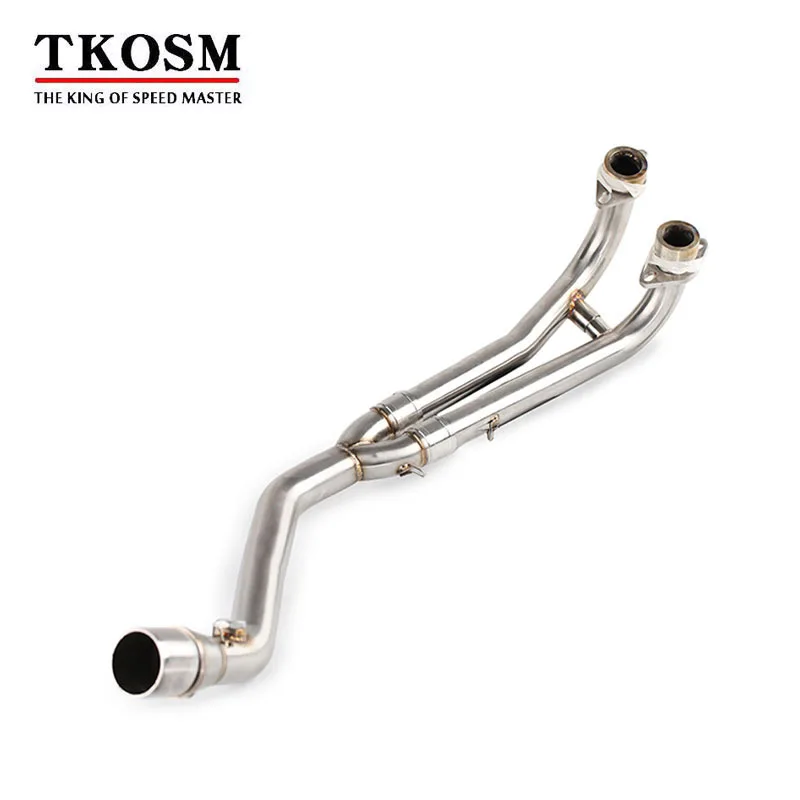 

TKOSM Stainless Motorcycle Exhaust Middle Muffler Exhaust Pipe For YAMAHA T-MAX530 T MAX530 TMAX 530 2008 2009 10 12 13 14 15 16