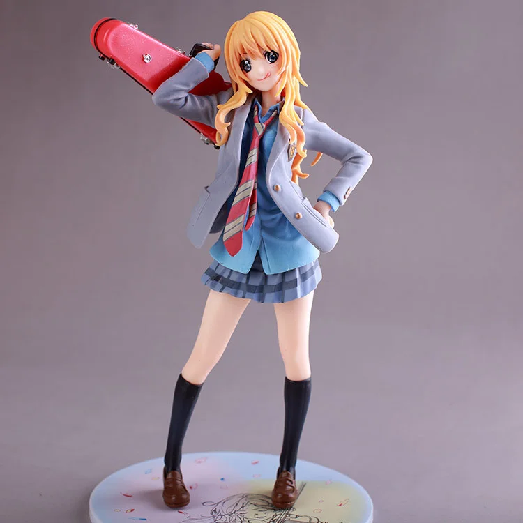 Аниме ваша лежа в апреле Miyazono Kaori фигурку ПВХ 1/8 Масштаб Окрашенные милые формы Ver.