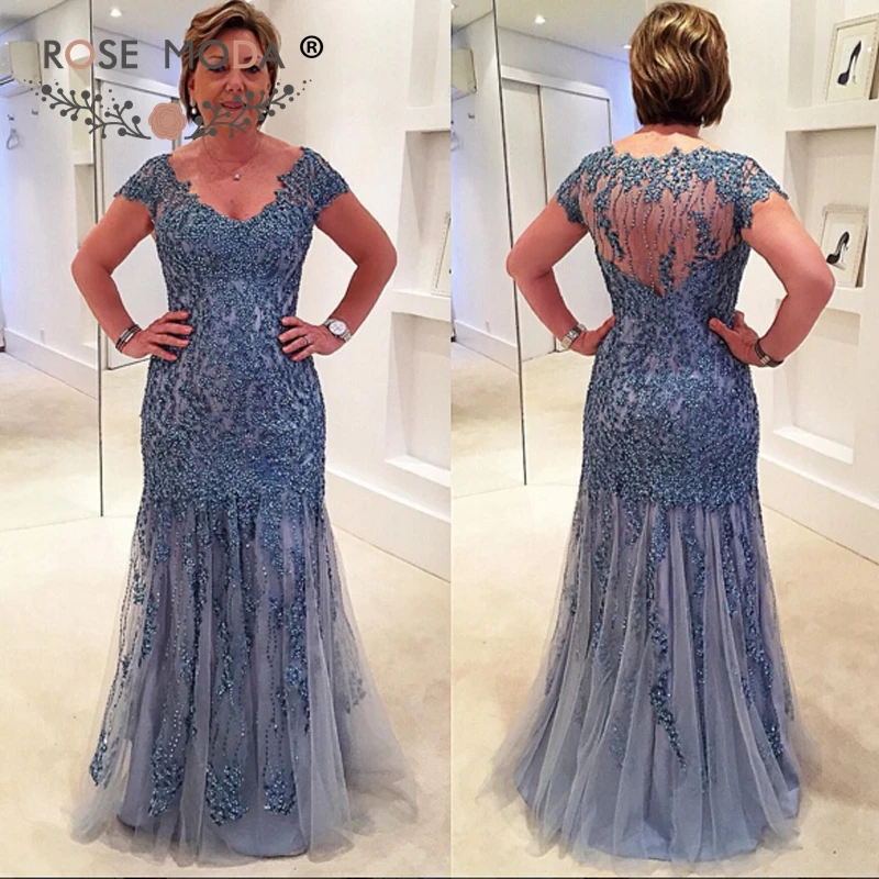 pale blue lace wedding dress