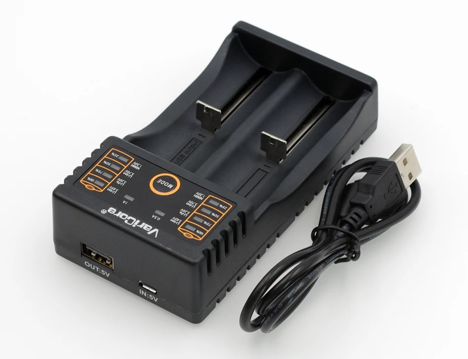 Varicore v20i 18650 зарядное устройство для электронной сигареты 1 2 V 3 7 85 AA 18350 26650 10440 14500