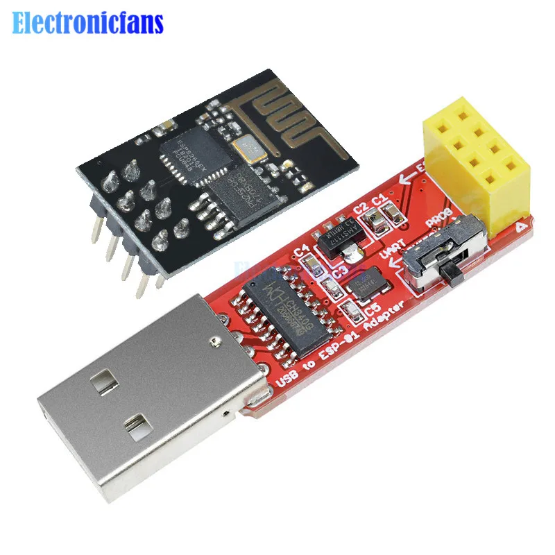 CH340 USB к ESP8266 серийный ESP-01 ESP-01S ESP01 ESP01S беспроводной Wifi разработчик плата модуль для Arduino программист адаптер - Цвет: USB WITH ESP-01