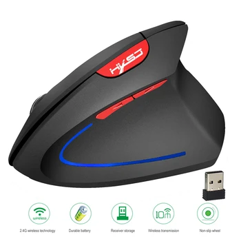 

2.4G Wireless Vertical Ergonomic Optical Mouse 800 / 1600 /1600DPI Rechargeable Mouse For Laptop PC