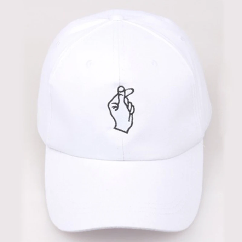 Unisex Embroider Baseball Cap Heart Love Gestures Finger Snapback Hat Novelty Women Men Summer Fashion Golf Casual Hats CP0044 (10)