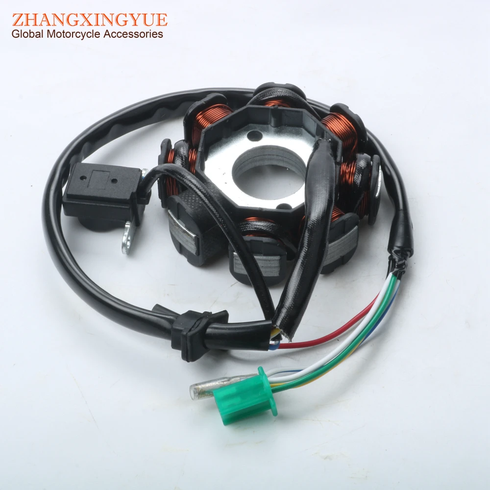 8 Pole Magneto Stator Coil GY6 125cc 150cc Chinese 150 Scooter ATV Quad Go Kart