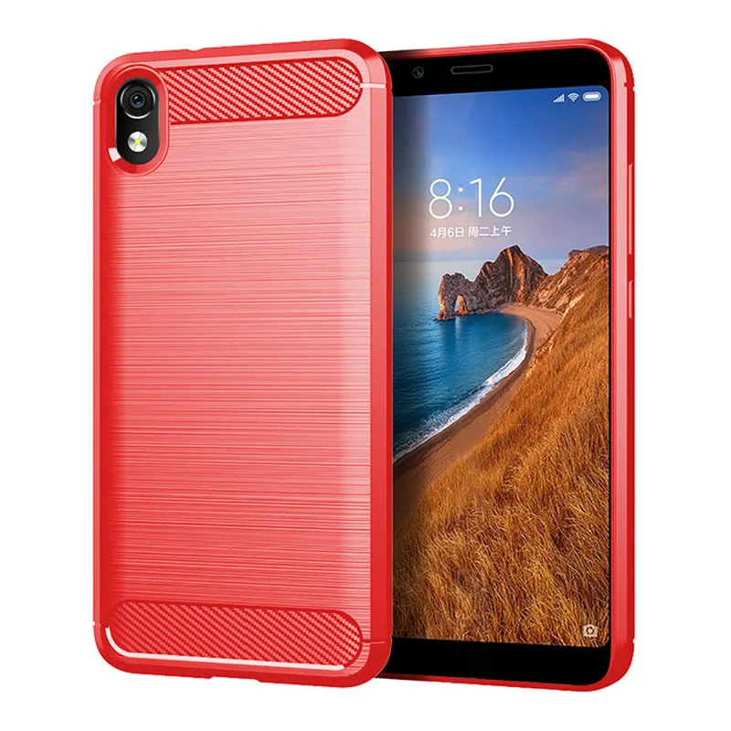 Армированный прочный силиконовый чехол для Xiao mi Red mi Note 8T 8 Pro 7 6 5 8A 7A GO S2 K20 чехол s mi A3 9 Lite Note 10 SE A2 mi 9T чехол - Цвет: Red