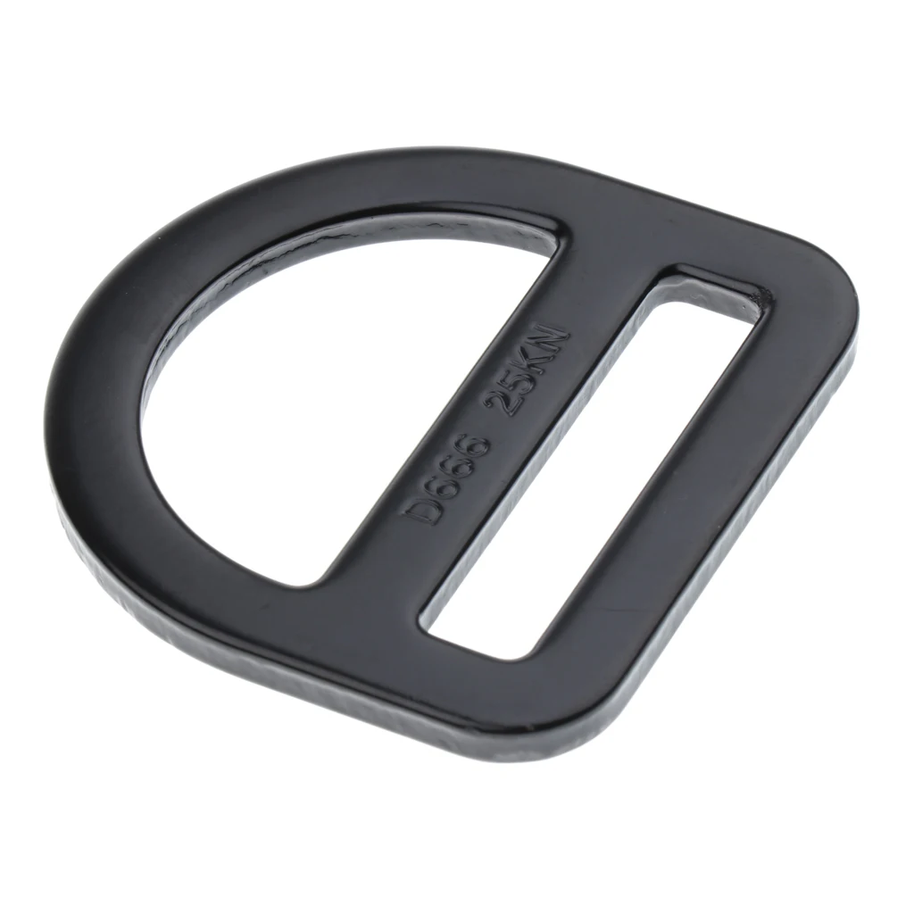 Outdoor Safety Harness Buckle 25KN Slotted D Ring Hardware Harness Clip for Rock Climbing Caving Arborist