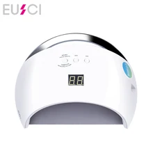 EUSCI SUN UV SUN6 48 Вт Сушилка для ногтей с автоматическим датчиком, портативная ультрафиолетовая лампа для сушки, низкотемпературная модель, двойная мощность, быстрая маникюрная Светодиодная лампа для ногтей