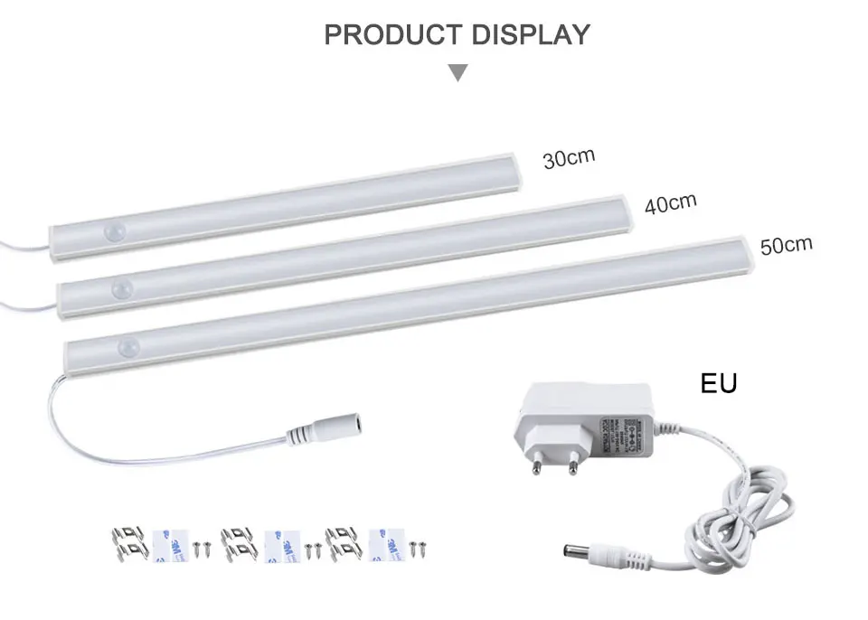 12 В светодиодный светильник под шкаф с датчиком движения, светильник с PIR датчиком движения, кухонный светильник светодиодный светильник для бара, светильник для спальни, светильник для шкафа