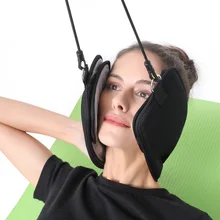 2019 Breathable Fashion Portable Head Hammock Traction Device Cervical Posture Alignment Support Without Smell Neck Massager New neck nerves headaches pain relief massager hammock effective cervical posture alignment braces support for home office travel